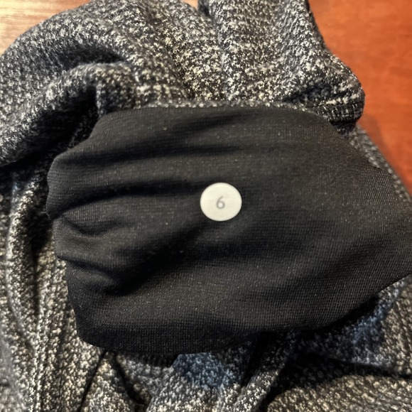 Lululemon Wunder Under Leggings Heathered Black Women's Size 6 - Picture 3 of 12